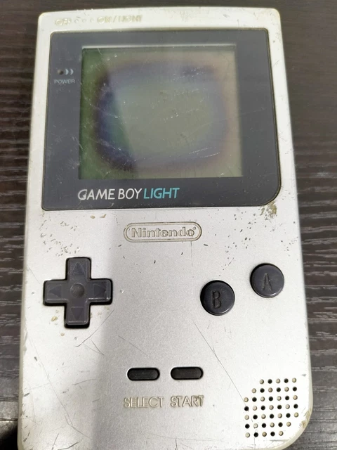 L9913 Free Ship Nintendo Gameboy Light console Silver GB Japan RARE junk