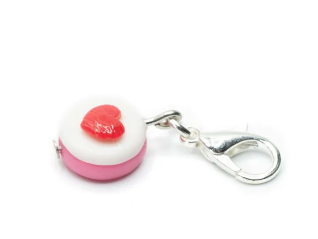 Cupcake Mini Törtchen Charm Anhänger Miniblings Törtchen Torte Herz Rosa