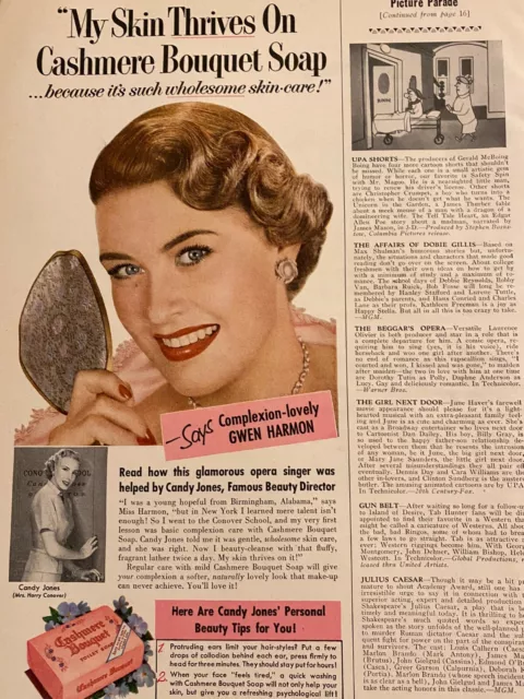 Cashmere Bouquet, Soap, Vintage Print Ad
