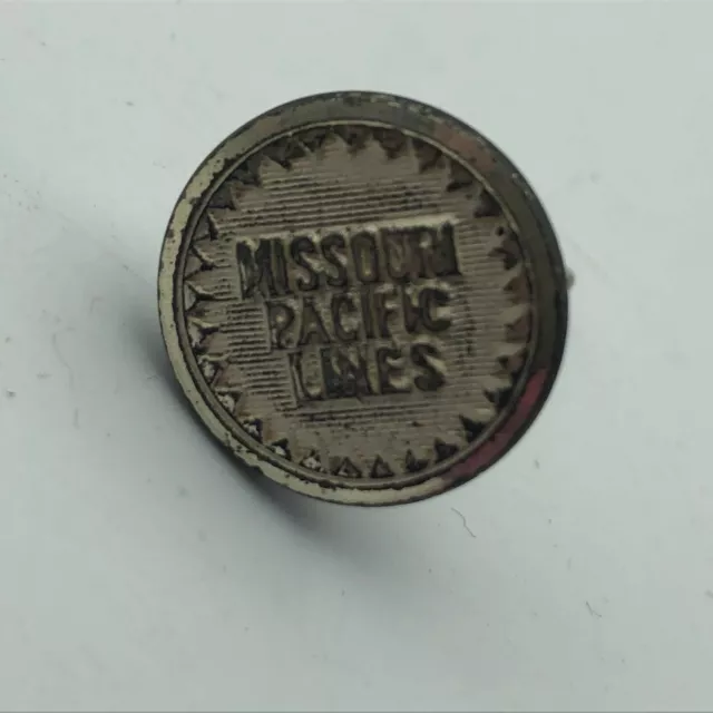 Vtg Missouri Pacific Lines Uniform Side Cap Button Wires in Place of Shank Q9
