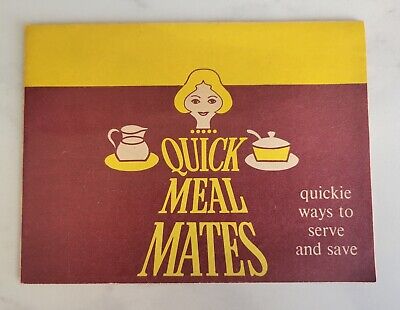 Vintage 1960s ~  American Dairy ~ Quick Meal Mates ~ recipes Booklet