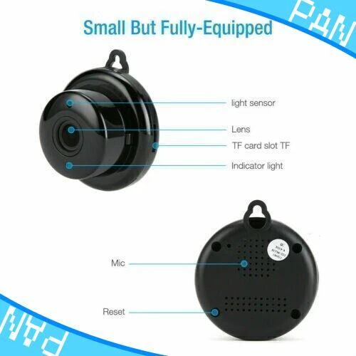Mini Telecamera IP WiFi 1080P Full HD - Visione Notturna - Per Interni/Esterni - SmartCam - Foto 2