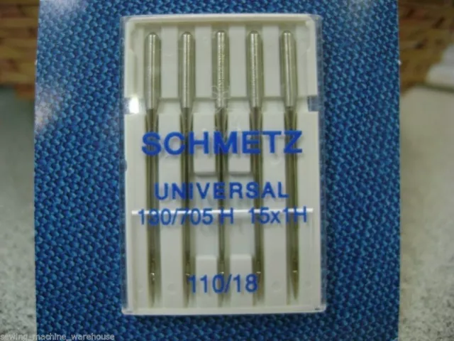 Schmetz Domestic Sewing Machine Needles, Universal point, Size 110, Pack of 5