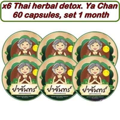 x6 Cápsulas Naturales de Hierba Tailandesa Detox Ya Chan