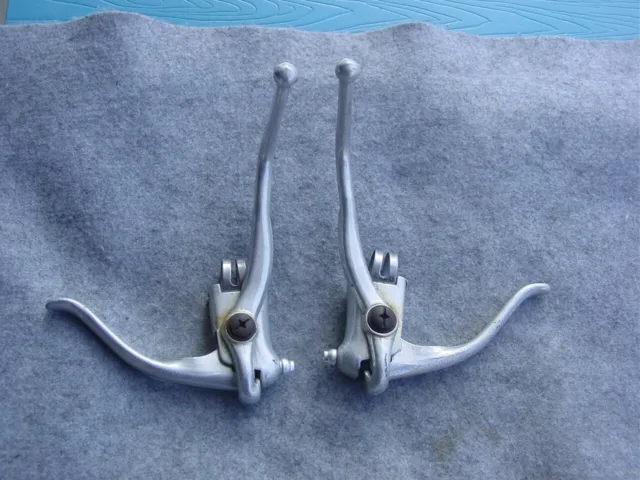 1 Pair Like Weinmann (Copy) Double Racing Brake Levers Used 22-24mm