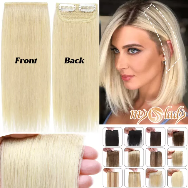 Extension A Clip Cheveux 100% Naturel Remy Cheveux Humain Hair 1 Bande 2 Clips A