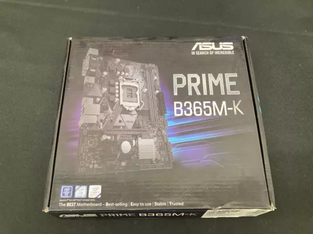 Brand new, Asus PRIME B365M-K,  DDR4, M-ATX, LGA 1151, 2×DDR4, M.2 ,DVI