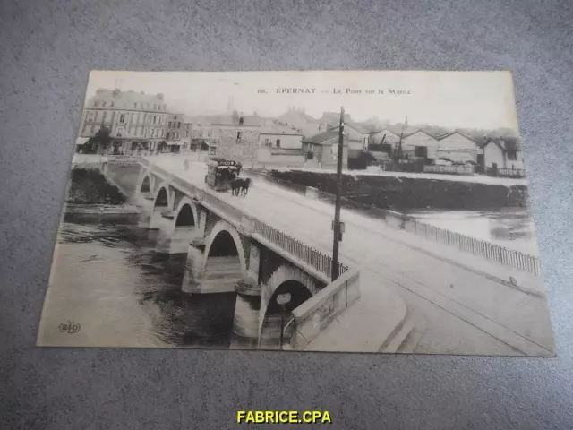 Cpa Epernay Le Pont Sur La Marne Marne 51 N799