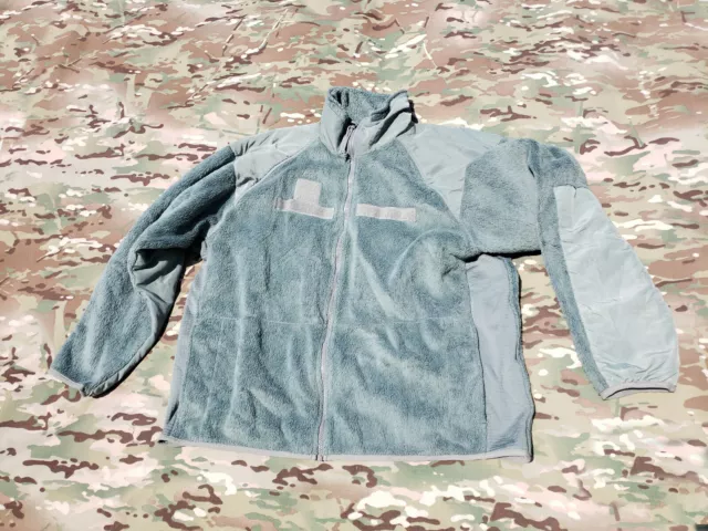 Usgi Polartec Army Issue Foliage Green Fleece Jacket Large/Reg Gen Iii Ecwcs