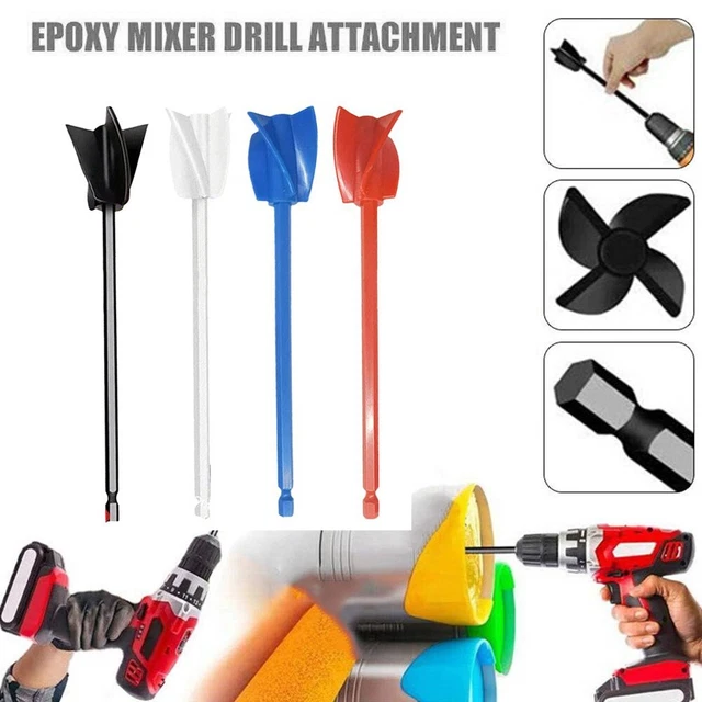 Epoxy Mixer Drill Attachment Mixer Paddle Resin Spiral Blade Stretch Attachment