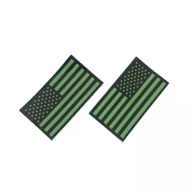 IR Multicam American Flag Patch (Large 5x3 Inch + Small 3.5x2 Inch Forward  and Reversed)