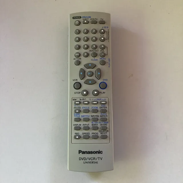 Panasonic Universal Remote Control DVD/VCR/TV Systems EUR7724KCO