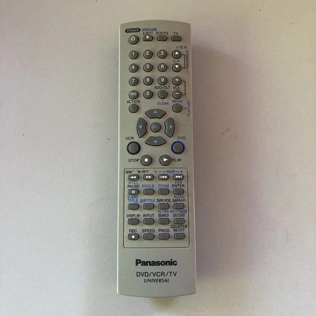 Panasonic Universal Remote Control DVD/VCR/TV Systems EUR7724KCO