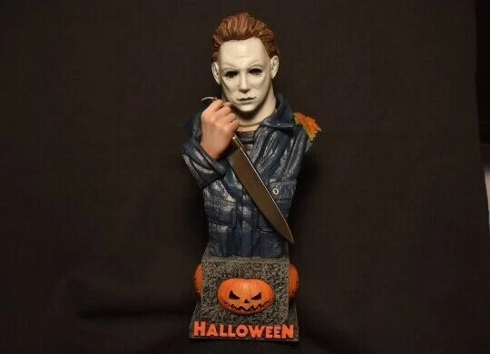 Michael Myers Statue Gnome Horror Action Figure Toy Halloween Yard Lawn Decor