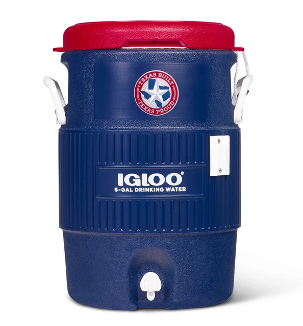 IGLOO 5GALLON HEAVY Duty Seat Top Water Container, Coolers