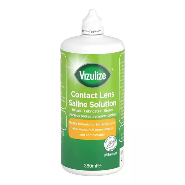 Vizulize Saline Solution For Contact Lenses 360ml