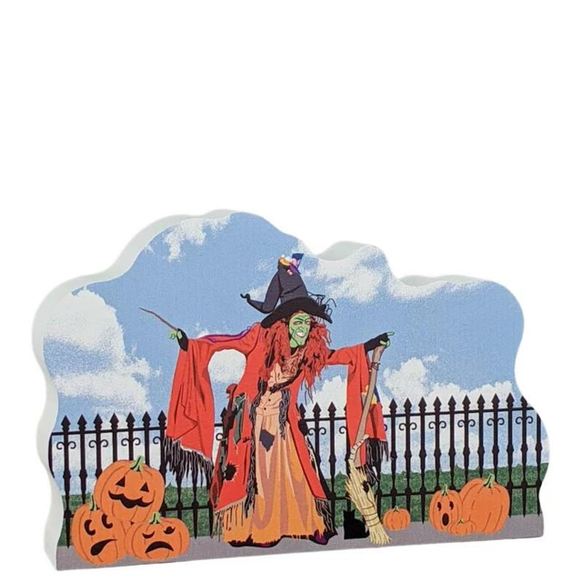 Cat's Meow Village BORAH Witch Brewington Snaggletooth XIII Salem Autumn #21-554