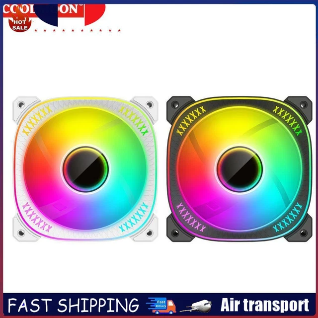 R# ARGB CPU Cooler 120mm Addressable RGB Fan ARGB Case Cooler Fan for ...