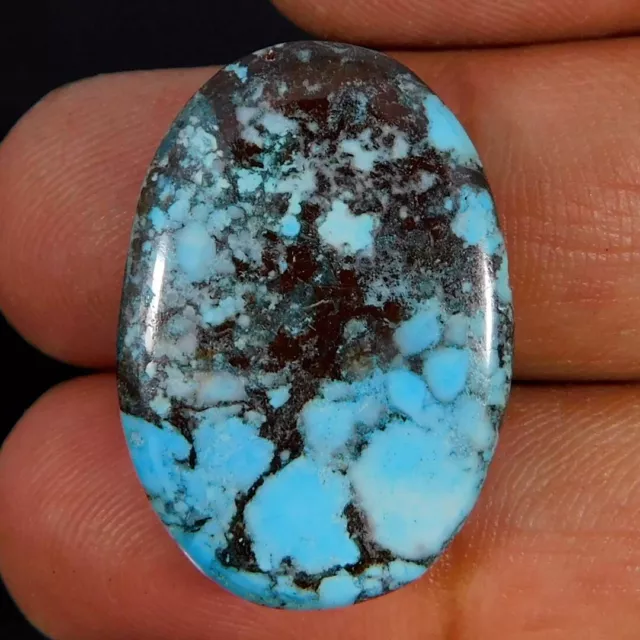 Natural Fabulous Tibet Turquoise Oval Cabochon 26.00Cts. Loose Gemstone