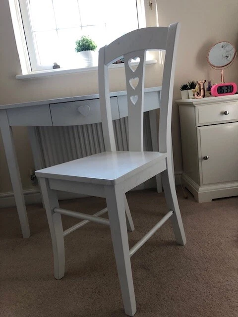 WHITE WOODEN DESK and chair Set Next Home Girls Teen Bedroom