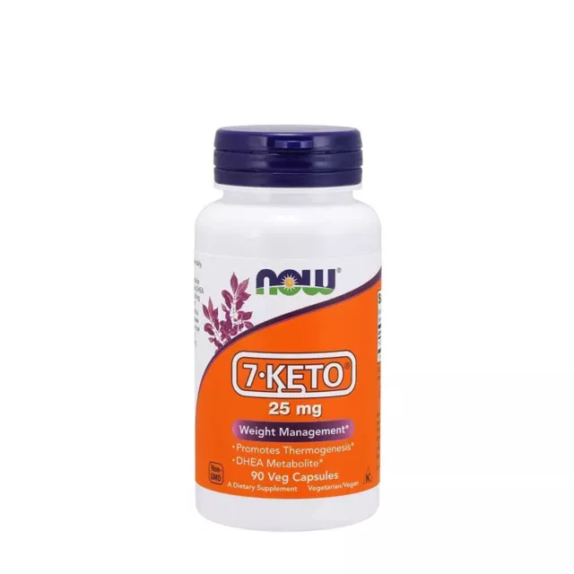 NOW Foods, 7-KETO, 25 mg, 90 capsules végétales