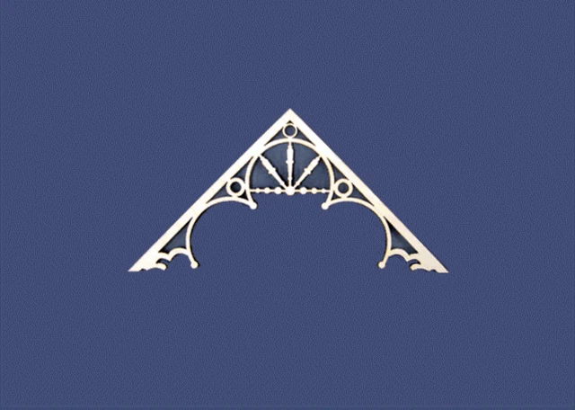 Dollhouse Miniature 1:12 Scale Victorian Gable Apex Trim