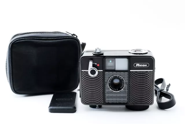 Rare Pattern! 《 Mint in Case 》 Ricoh Auto Half SE Black film 35mm Camera Japan