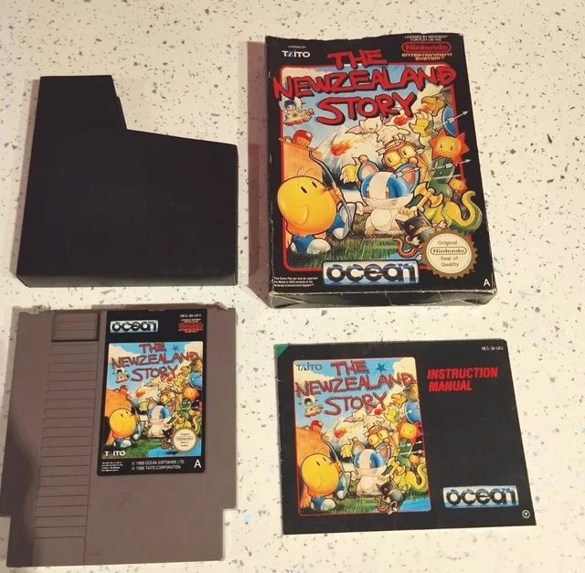 THE NEW ZEALAND story Nes Console Game Rare Boxed Cart & Manual £34.95 ...