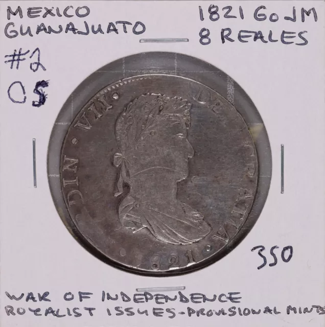 1821 Go JM Mexico Silver 8 Reales (CS) #2