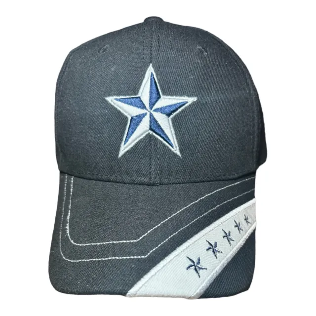 Dallas Cowboys NFL Star Blue Hat Cap Script Visor Embroidered Adjustable NWT