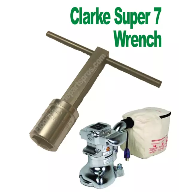 Wrench For Clarke  Super 7 - 7R Floor  Edger T-Handle HEAVY DUTY