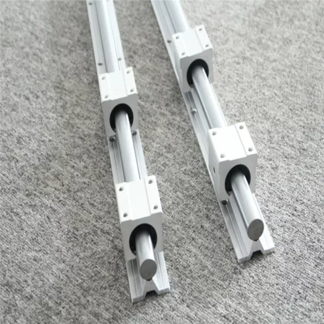 2XSBR16-1500mm Linear Rail Fully Supported Shaft Rod + 4×SBR16UU Bearing Block