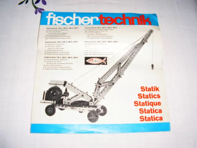 Fischertechnik Bauanleitungen/Prospekte, STATIK