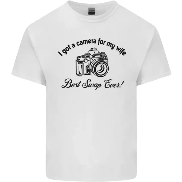 Camera for My Wife Photographer Photography Mens Cotton T-Shirt Tee Top