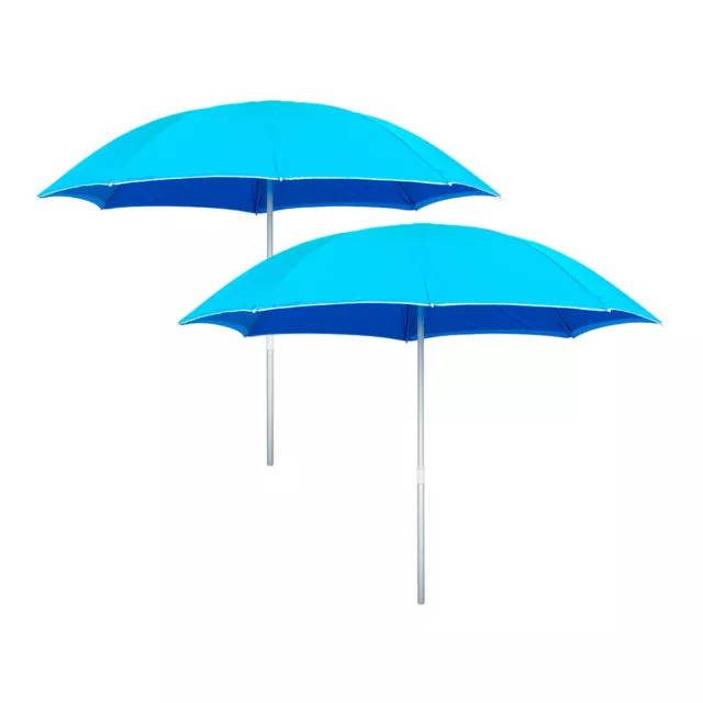 Summer Splash 2PK Beach Umbrella & Storage Bag Beach Picnic Wind Proof Adjustabl