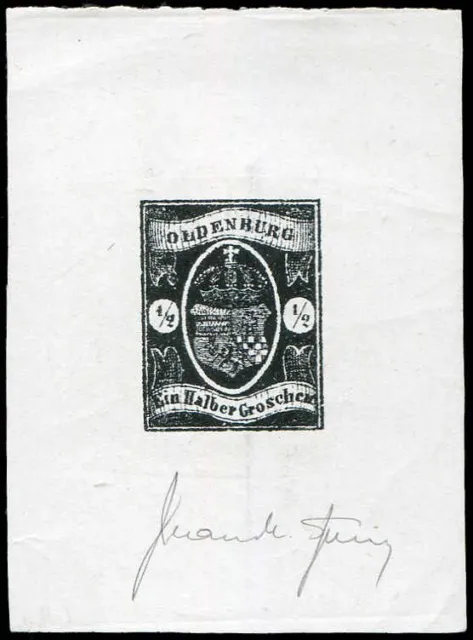 Altdeutschland Oldenburg, 1861, 11 Sperati, ohne gummi