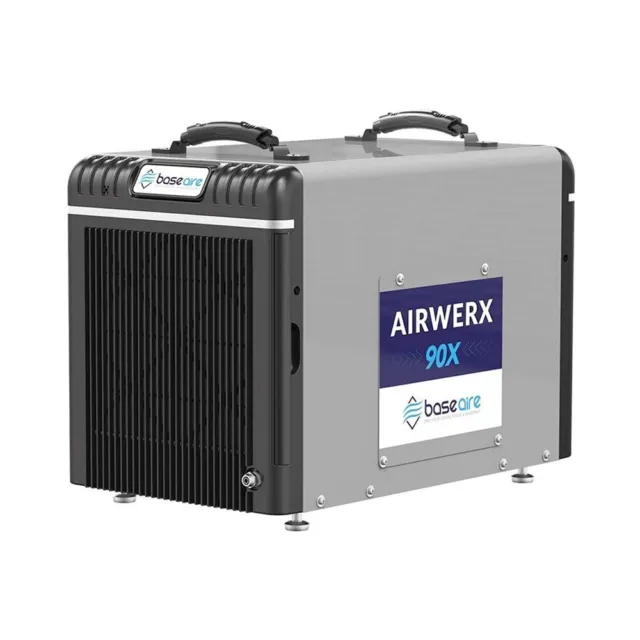 BaseAire AirWerx 90X Dehumidifier for Crawl Space Basement 90 pint with pump