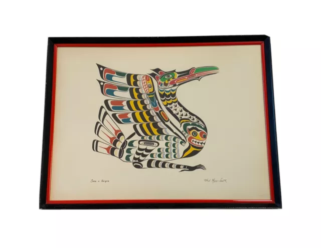 Chief Henry Speck Art Crane Kwakiutl British Columbia Silkscreen Painting Vtg Chief Henry Speck Art Crane Kwakiutl British Columbia Silkscreen Painting Vtg