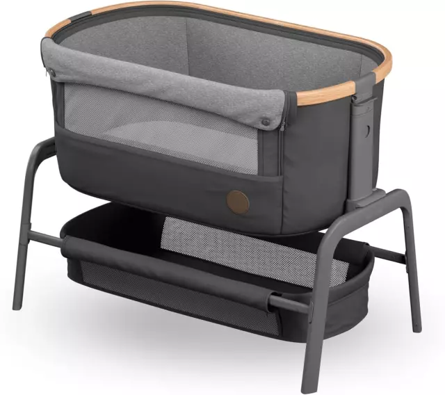 Maxi-Cosi Iora Baby Co Schläfer Nachtbett Krippe/Kinderbett mit Matratze, 0–6 Monate-Graphit