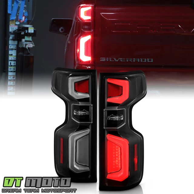 20192023 CHEVY SILVERADO 1500 [Incandescent Type] Black LED Tube Tail