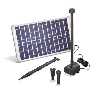 Esotec 20 Watt Solaire Fontaine Pompe 470L Hauteur Étang de Jardin Plongée Set Neuf 