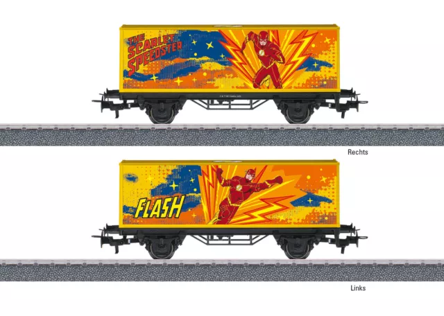 Märklin H0 44829 Containerwagen "The Flash" mit Spielfigur - NEU + OVP