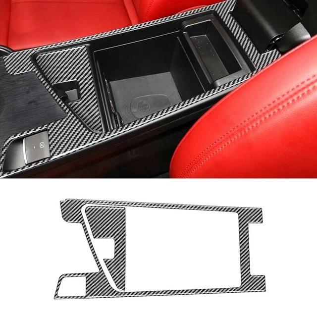 Per Alfa Giulia 2015-2023 Fibra di Carbonio Auto Bracciolo Box Decorazione Cover Ki M8I9