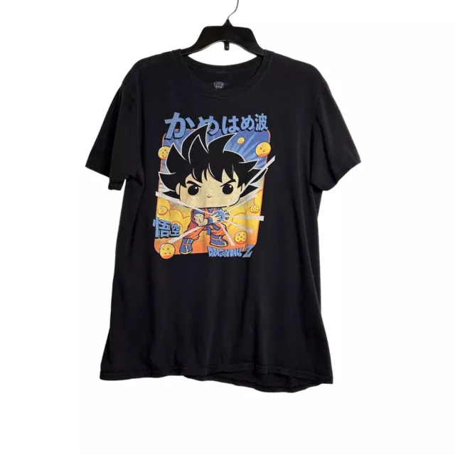 POP TEES! DRAGON Ball Z Goku Mens Black Graphic T Shirt Unisex Large ...