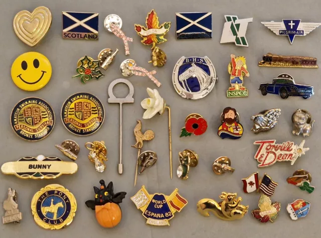 Joblot Of Vintage Pins And Pin Badges. Lot 34