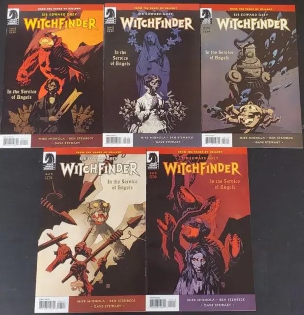 Witchfinder In The Service of Angels #1-5 VF/NM Set Dark Horse Comics 2009 CBX17