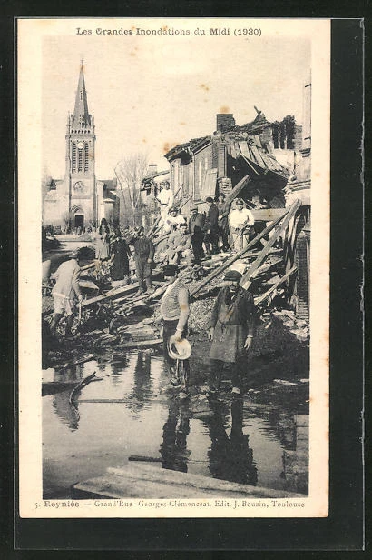 Moissac - MOISSAC LES GRANDES INONDATIONS DU MIDI 1930 PONT CONSTRUIT Par Le Genie 1922908623