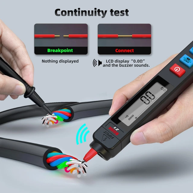 Tensione Rilevatore AC Dc Multimetro LCD Display Smart Multimetro Smart Pen