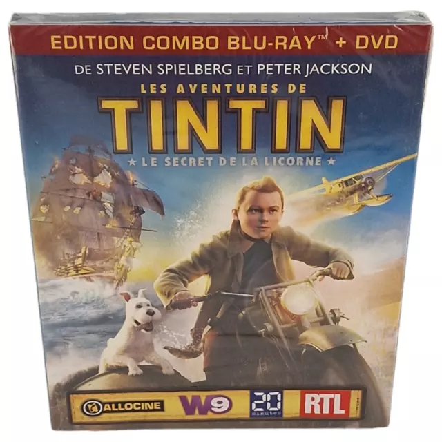 Les Aventures De Tintin: El Secret de La Unicornio / Blu-Ray + DVD 2012 Region B