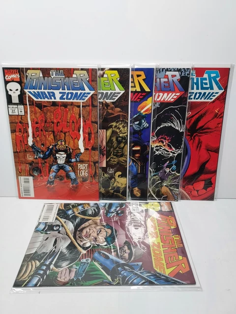 Punisher War Zone #31 32 33 34 35 36 1994 VF/NM River of Blood 1-6 (Marvel)